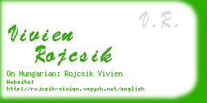 vivien rojcsik business card
